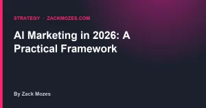 Cover image for AI Marketing in 2026: A Practical Framework by Zack Mozes